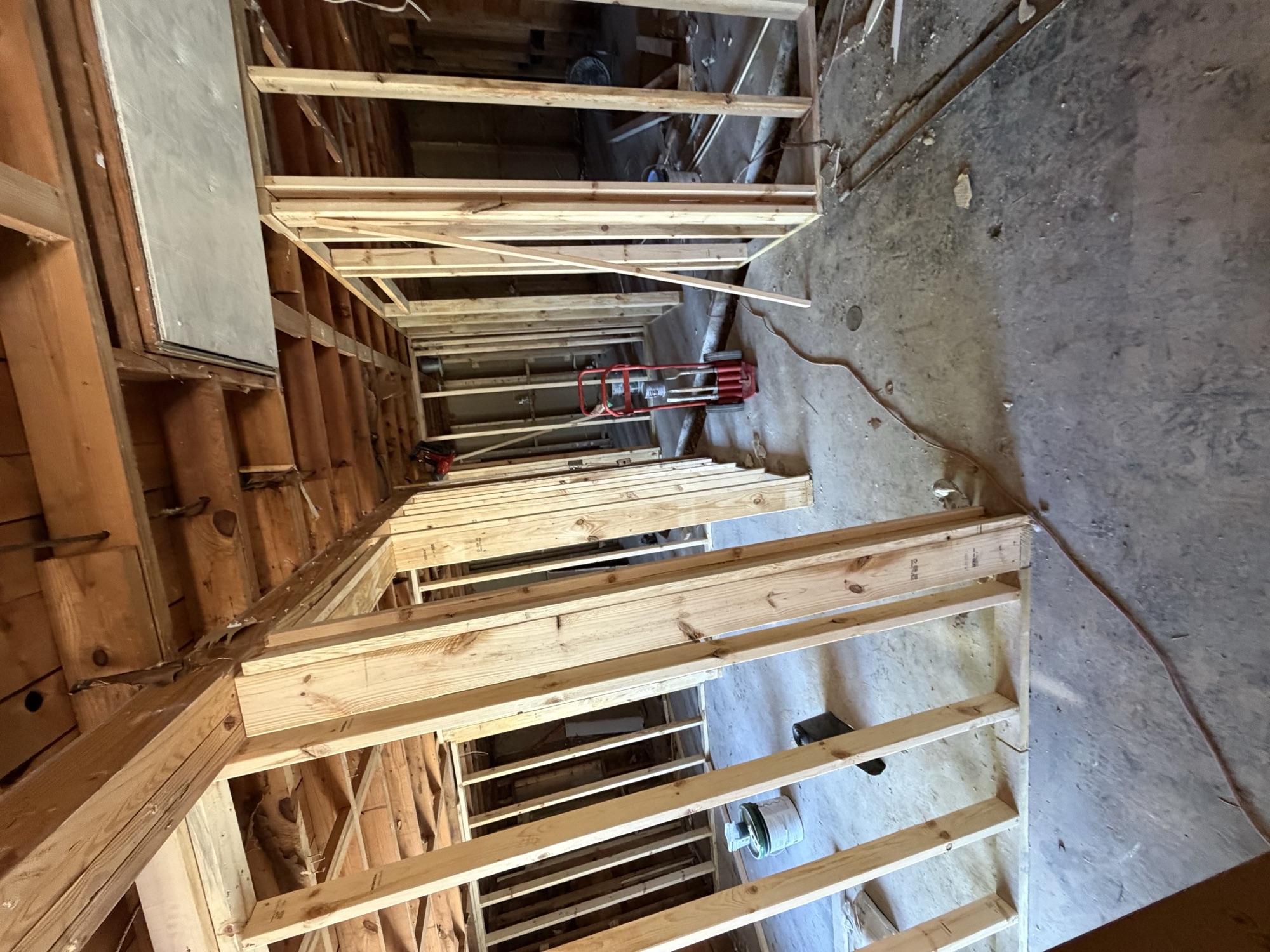 Framing in progress