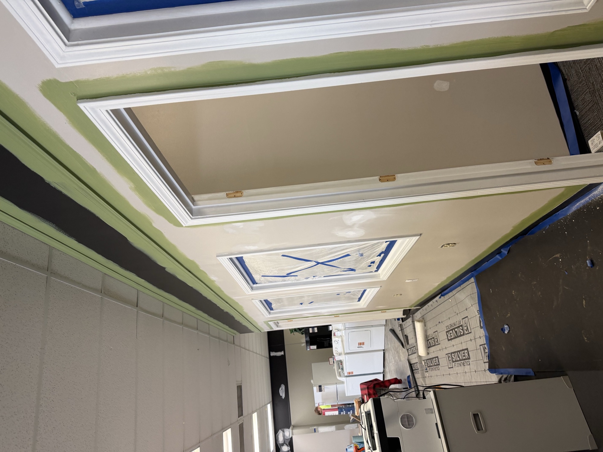 Crown molding and ceiling detail mid finish